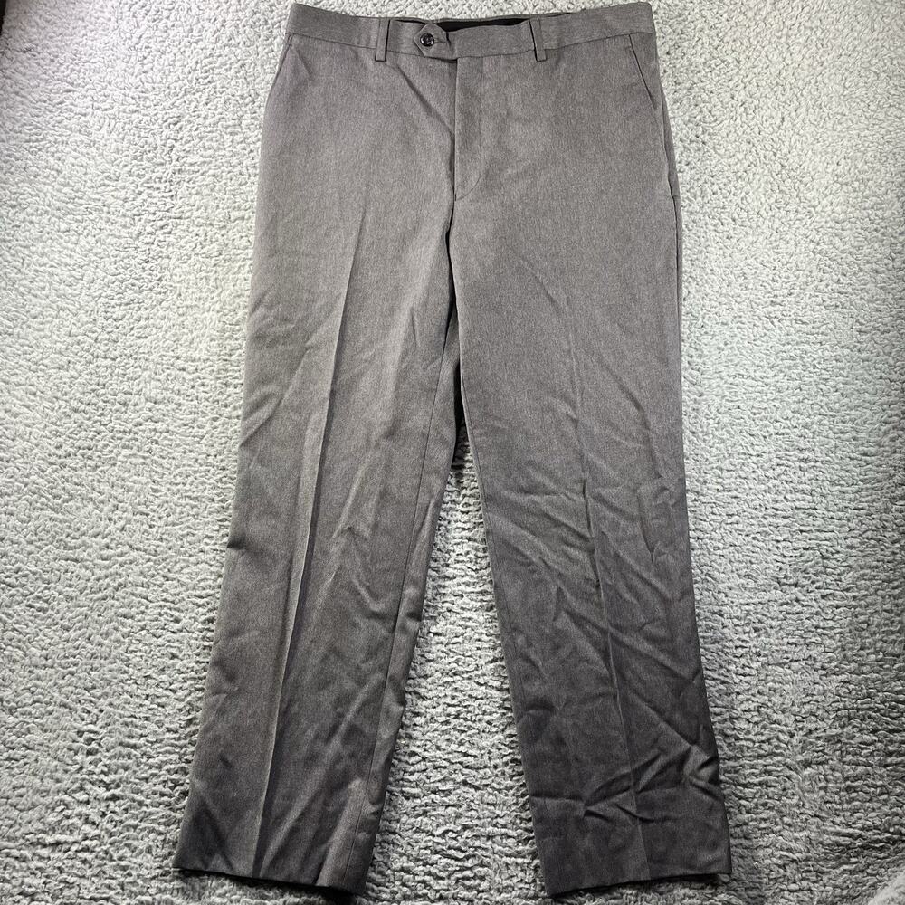 Jos. A. Bank Executive Collection Tailored Fit 100% Wool Dress Pants Gray 35x29